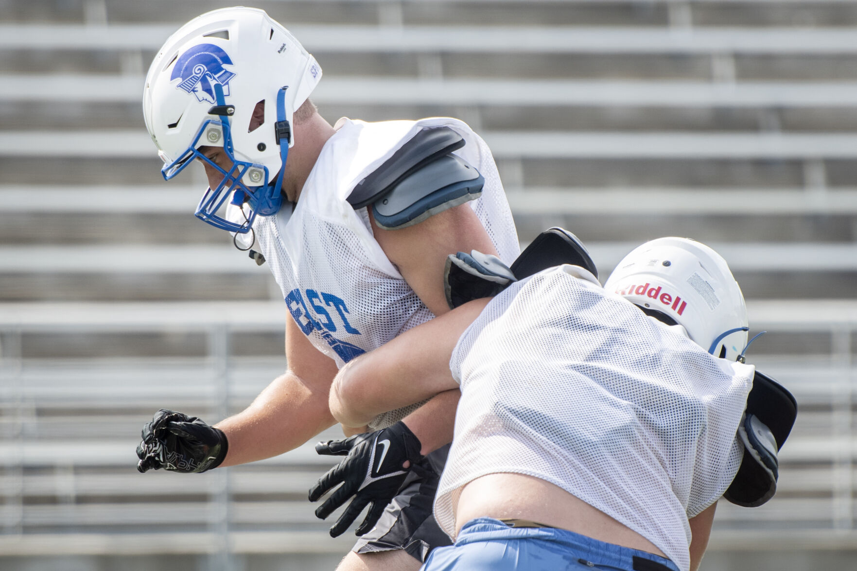 Lincoln East football practice, 8.10